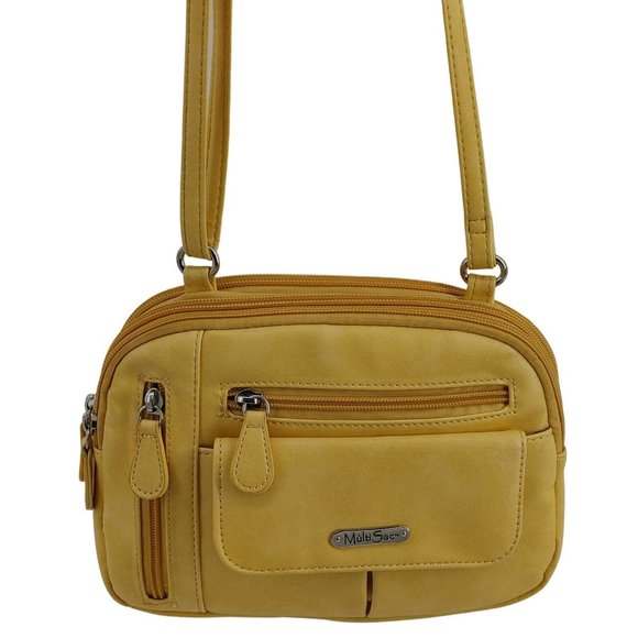 MultiSac Bags Multisac Zippy Triple Compartment Lemon Yellow